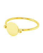 Gold Ring with Polished Oval